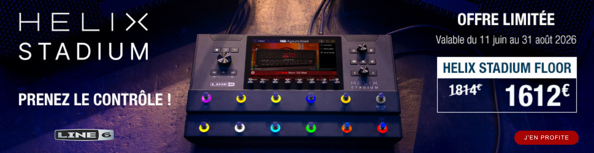 Profitez de notre offre sur le Line 6 Helix Stadium